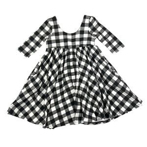 Remie Girl Buffalo Check Dress